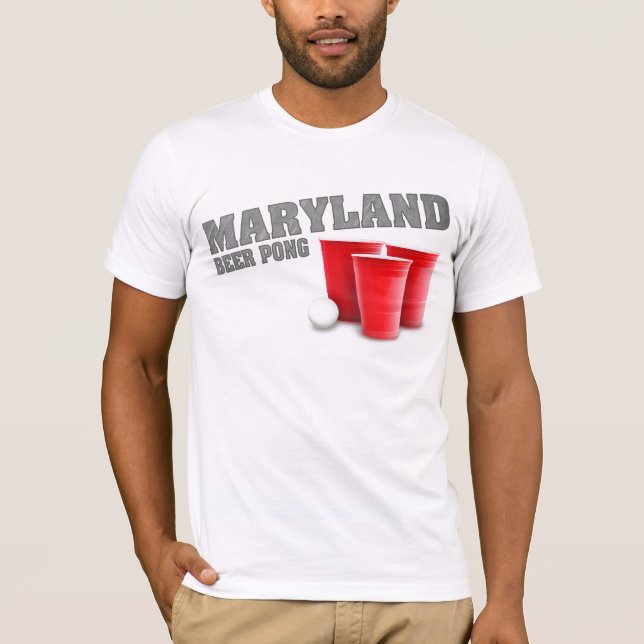 Maryland-Bier Pong T - Shirt (Vorderseite)