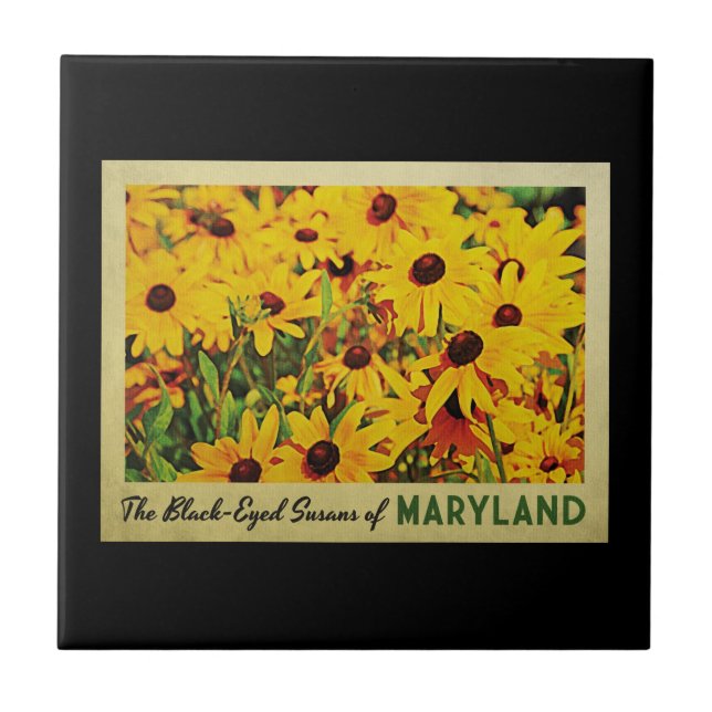 Maryland Black-Mit Augen Susans Fliese (Vorderseite)