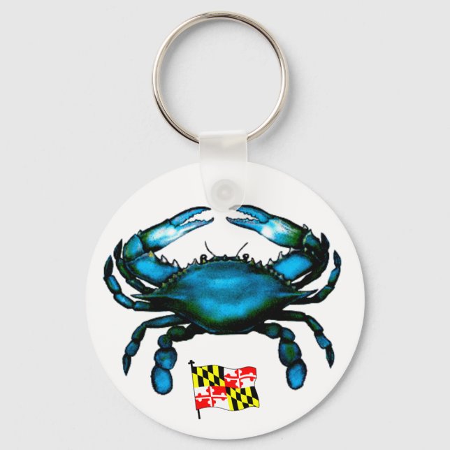 Maryland-Blue Crab Schlüsselanhänger (Vorderseite)