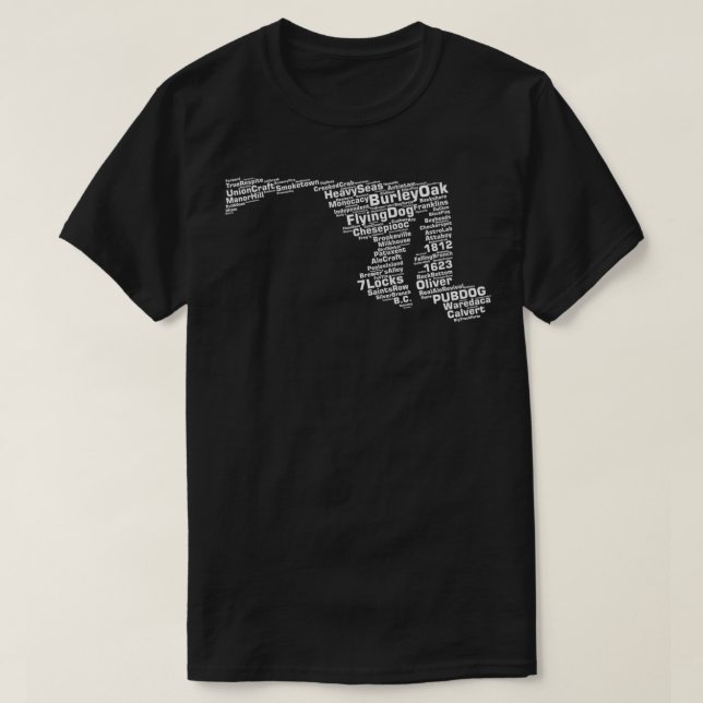 Maryland Breweries T-Shirt (Design vorne)