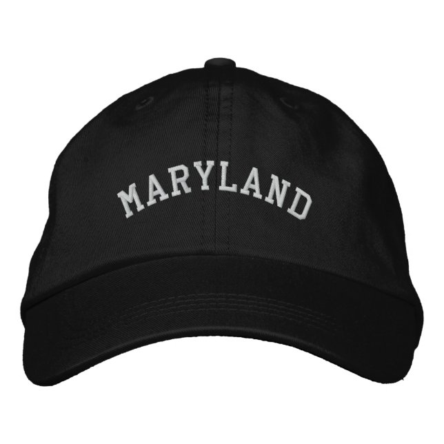 Maryland brodé Casquette ajustable noir (Devant)