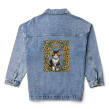 Maryland Calico Cat And Black Eyed Susan Flowers 3