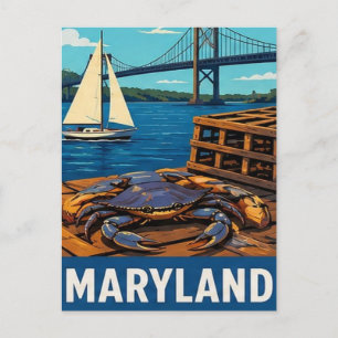 ⚓ Maryland Chesapeake Bay Escape Postkarte