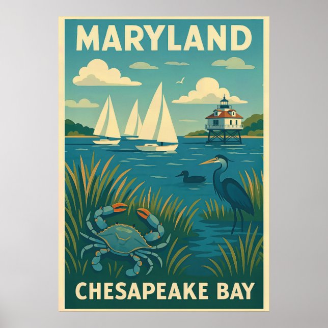 Maryland Chesapeake Bay V01 Poster (Vorne)