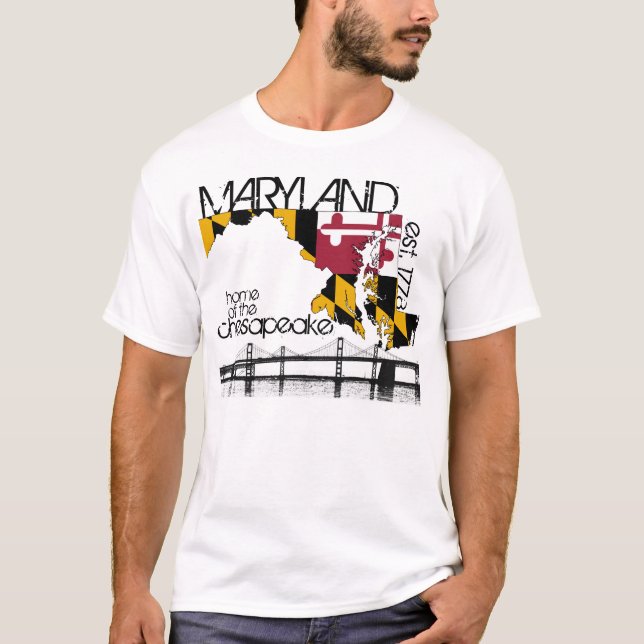 Maryland-Chesapeake-Bucht-Shirt T-Shirt (Vorderseite)