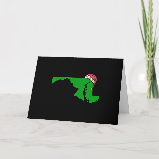 Maryland Christmas Niedlich Weihnachtsgeschenk Grü Karte (Vorderseite)