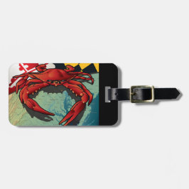 Maryland Crab Flag Gepäckanhänger