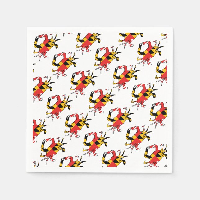 Maryland Crab Serviette (Vorderseite)