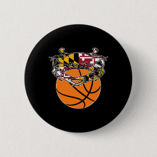 Maryland Crab Staatsstolz Flag Gift - Bysketbyll A Button