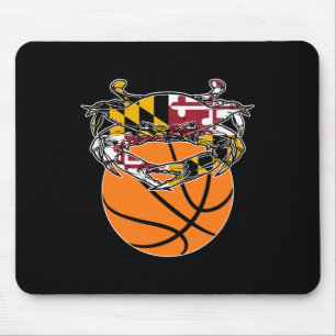 Maryland Crab Staatsstolz Flag Gift - Bysketbyll A Mousepad