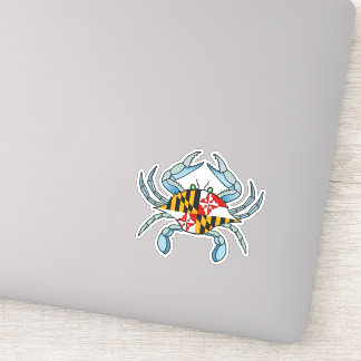 Maryland crabe drapeau autocollant