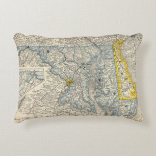 Maryland, DC und Delaware Zierkissen