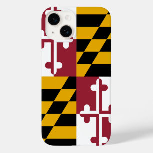 Maryland Drapeau Mate iPhone 14 Coque