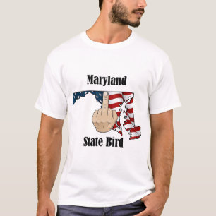 Maryland État oiseau t-shirt index doigt drapeau
