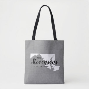 Maryland Family Monogram Staat Tote Bag Tasche