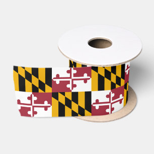 Maryland Flag & America Staaten USA - Reisen/Sport Satinband