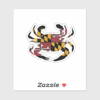 Maryland Flag - Blauer Krebs Vinyl Cut Aufkleber