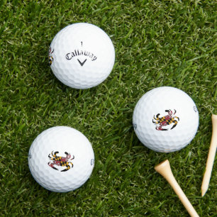 Maryland Flag Blue Crab Callaway Warbird Golfball
