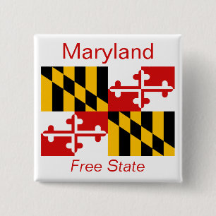 Maryland Flag Button