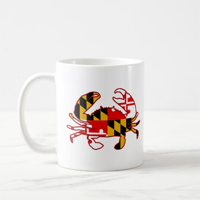 Maryland Flag Crab Kaffeetasse (Links)