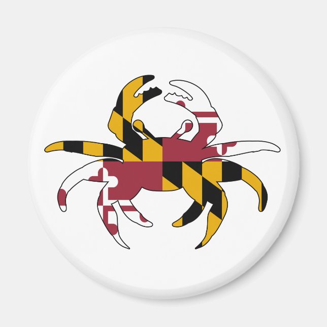 Maryland Flag Crab Magnet (Vorne)