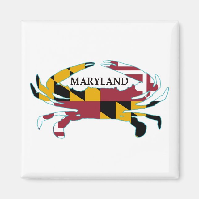 Maryland Flag Crab Magnet (Vorne)