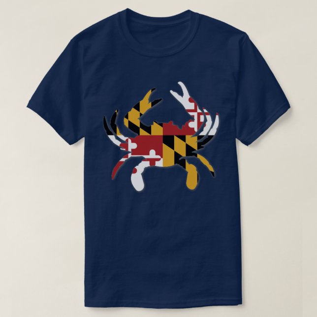 Maryland Flag Crab T-Shirt (Design vorne)