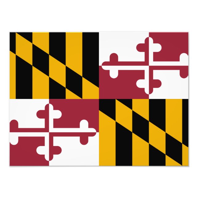 Maryland Flag Fotodruck (Vorne)