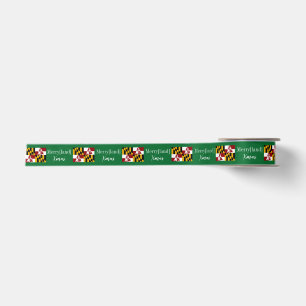 Maryland Flag Humors Weihnachtsband Satinband