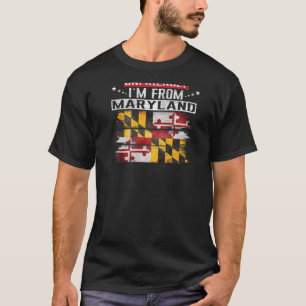 Maryland Flag Ich bin nicht unfreundlich und komme T-Shirt