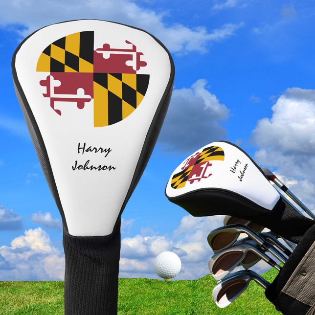 Maryland Flag & Mit Monogramm Golf Clubs decken di Golf Headcover (Von Creator hochgeladen)