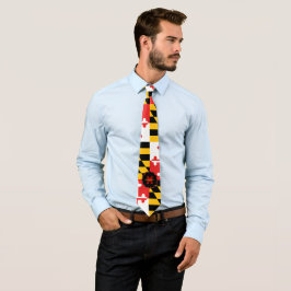 Maryland Flag Monogram Personalisiert Neck Tie Krawatte