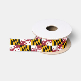 Maryland Flag Ribbon, USA mode /sport, Maryland Satinband
