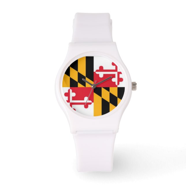 Maryland Flag Watch (Sport) Armbanduhr (Vorderseite)