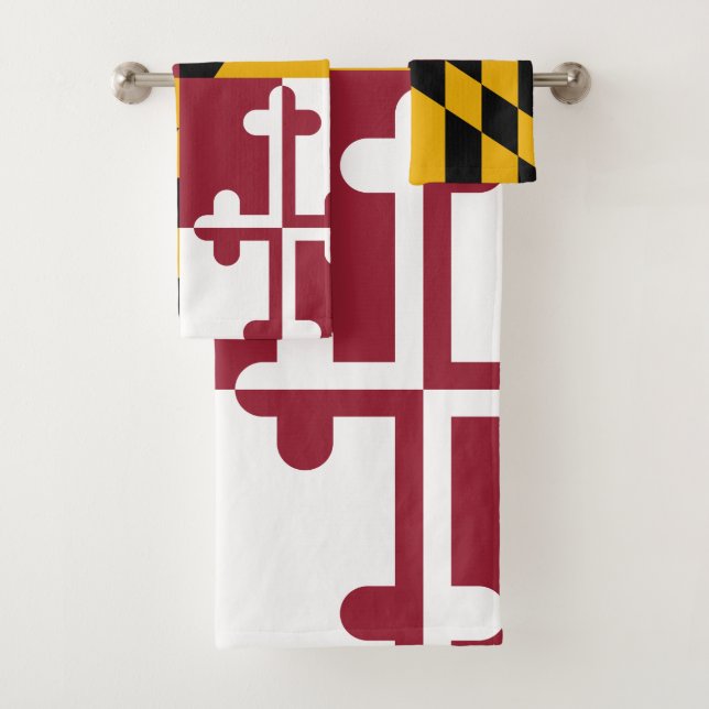Maryland-Flagge Badhandtuch Set (Insitu)