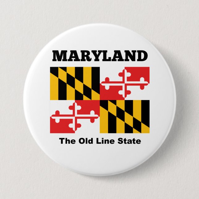 Maryland-Flagge Button (Vorderseite)