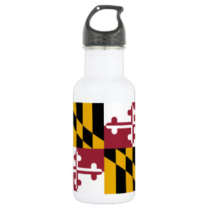 Maryland-Flagge Edelstahlflasche