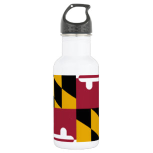 Maryland-Flagge Edelstahlflasche