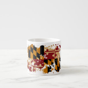 Maryland-Flagge Espressotasse