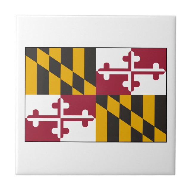 Maryland-Flagge Fliese (Vorderseite)