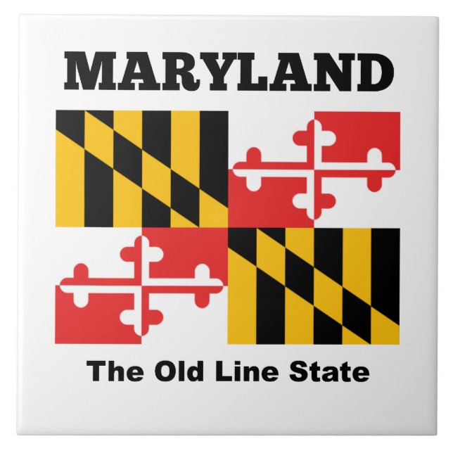Maryland-Flagge Fliese (Vorderseite)