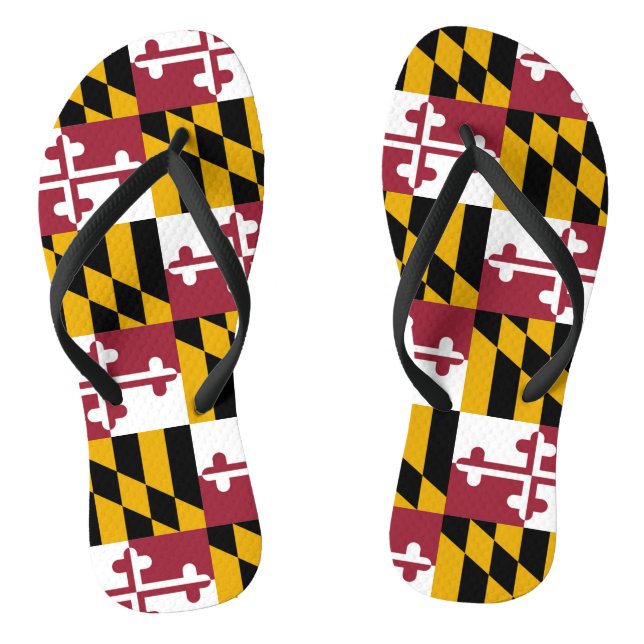 Maryland-Flagge Flip Flops (Fußbett)