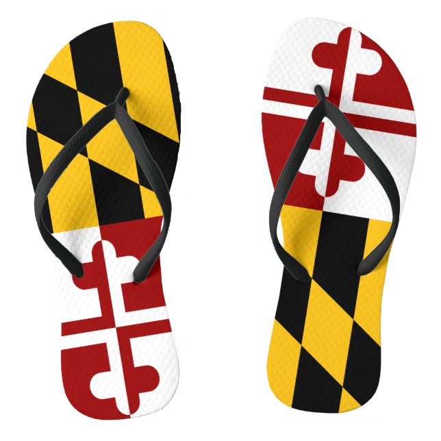 Maryland-Flagge Flip Flops (Fußbett)