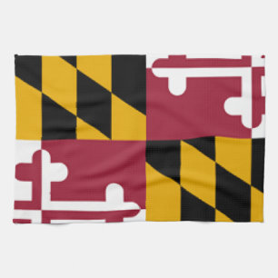 Maryland-Flagge Geschirrtuch