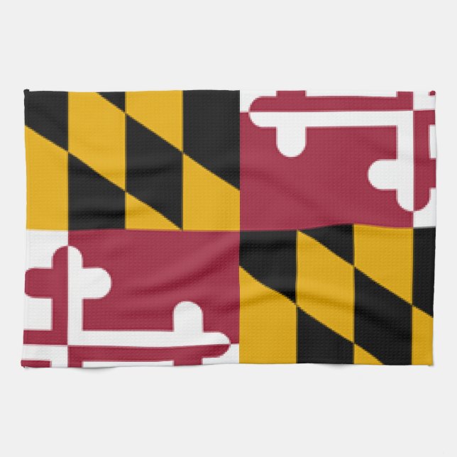 Maryland-Flagge Geschirrtuch (Horizontal)