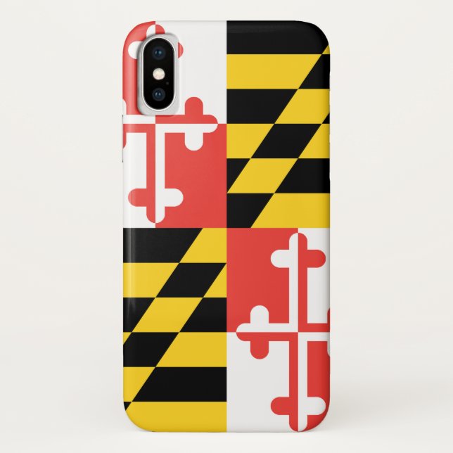 Maryland-Flagge iPhone/iPad Fall Case-Mate iPhone Hülle (Rückseite)