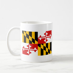 Maryland-Flagge + Karten-Tasse Kaffeetasse