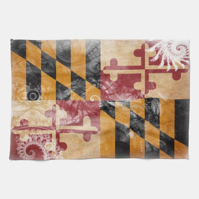 Maryland-Flagge Küchentuch (Horizontal)