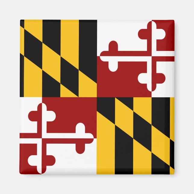 Maryland-Flagge Magnet (Vorne)