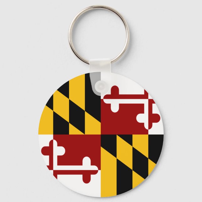Maryland-Flagge Schlüsselanhänger (Vorderseite)